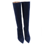 Linda scamosciato, blu notte