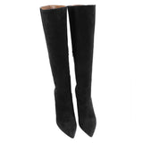 Linda scamosciato, nero