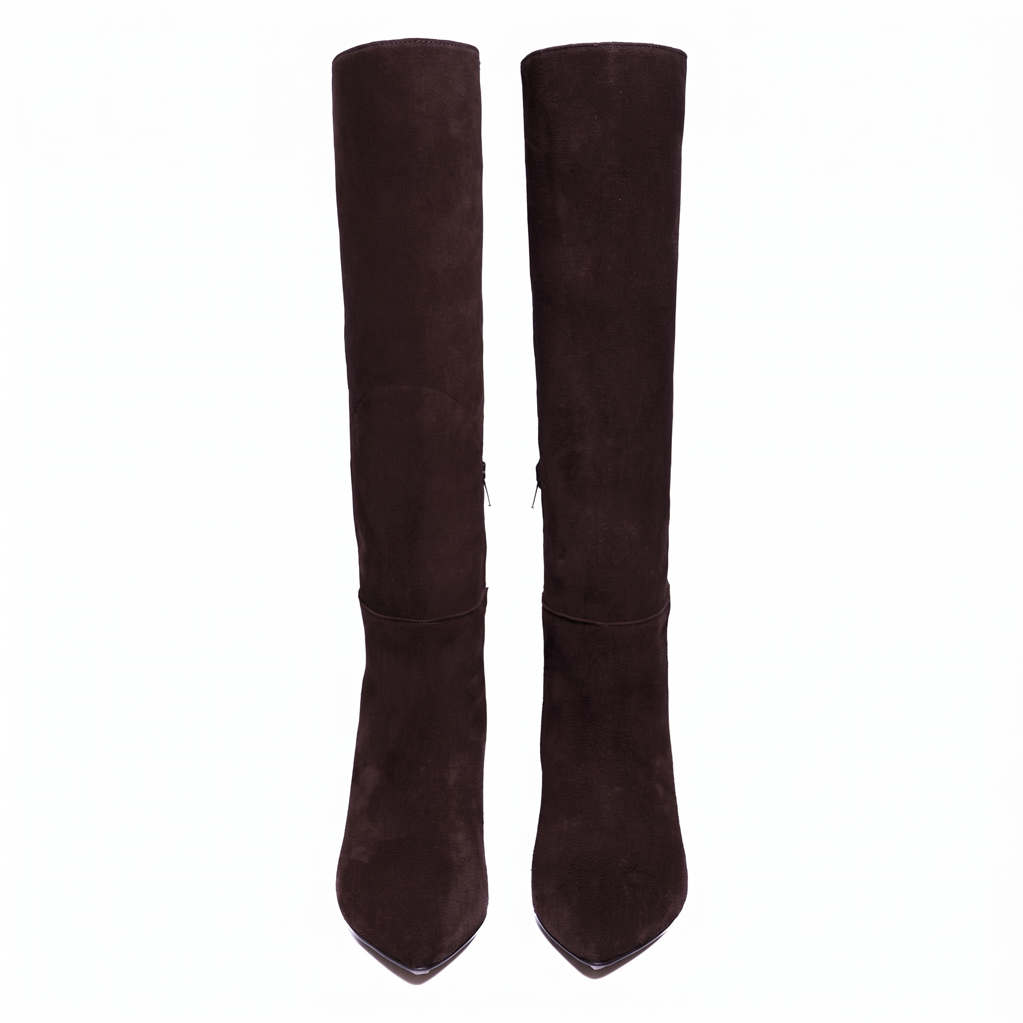 Icon suede boots, dark brown (testa di moro) - detail 1