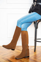 Dalia scamosciato, cognac