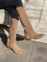 Ambrosia scamosciato, beige