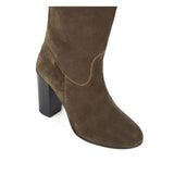 Cosmea suede, sand - wide calf boots, large fit boots, calf fitting boots, narrow calf boots