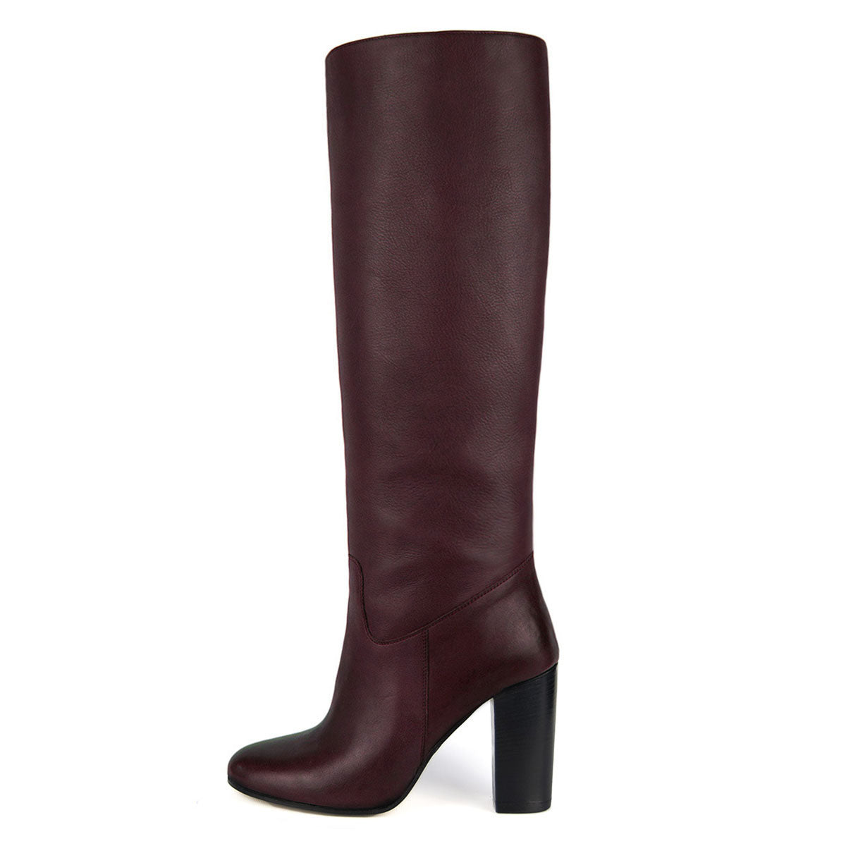 Calf fitting heel boots - Cosmea burgundy calfskin - Fillies and Boots