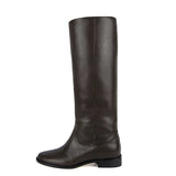 Achillea, brown - wide calf boots, large fit boots, calf fitting boots, narrow calf boots